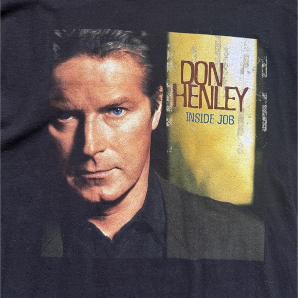 2000 DON HENLEY Inside Job Concert Tour XL Shirt Merch Vintage Y2K Classic Rock - Picture 2 of 7